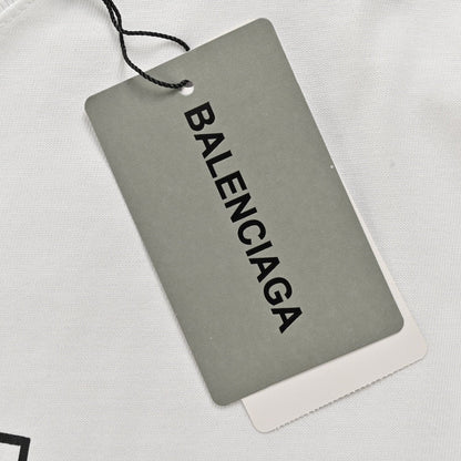 T-shirt Balenciaga à logo BB (blanc)