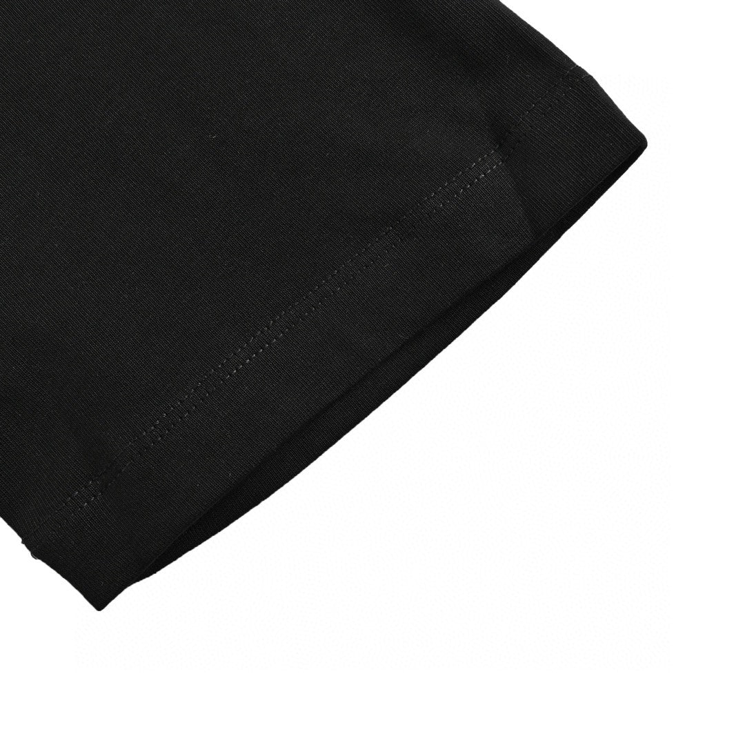 T-shirt Balenciaga à logo cristal noir