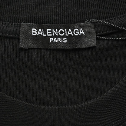T-shirt Balenciaga à logo cristal noir