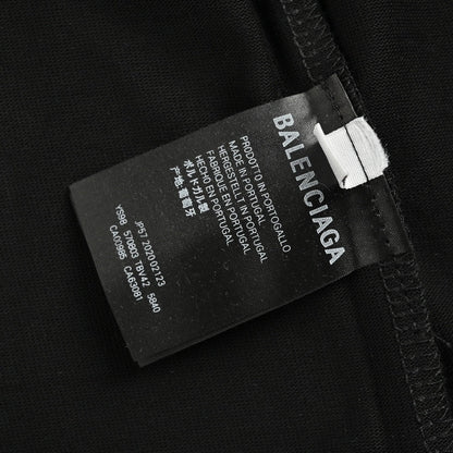 T-shirt Balenciaga à logo cristal noir