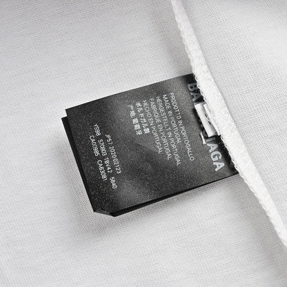 T-shirt Balenciaga à logo cristal blanc