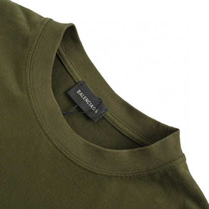 T-shirt Balenciaga Design Team (vert olive)