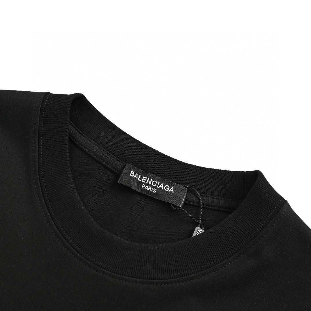 T-shirt Balenciaga à logo déformé