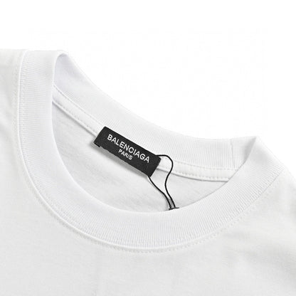 T-shirt Balenciaga à logo déformé