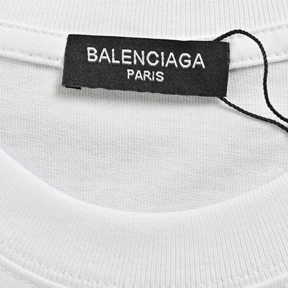 T-shirt Balenciaga à logo déformé