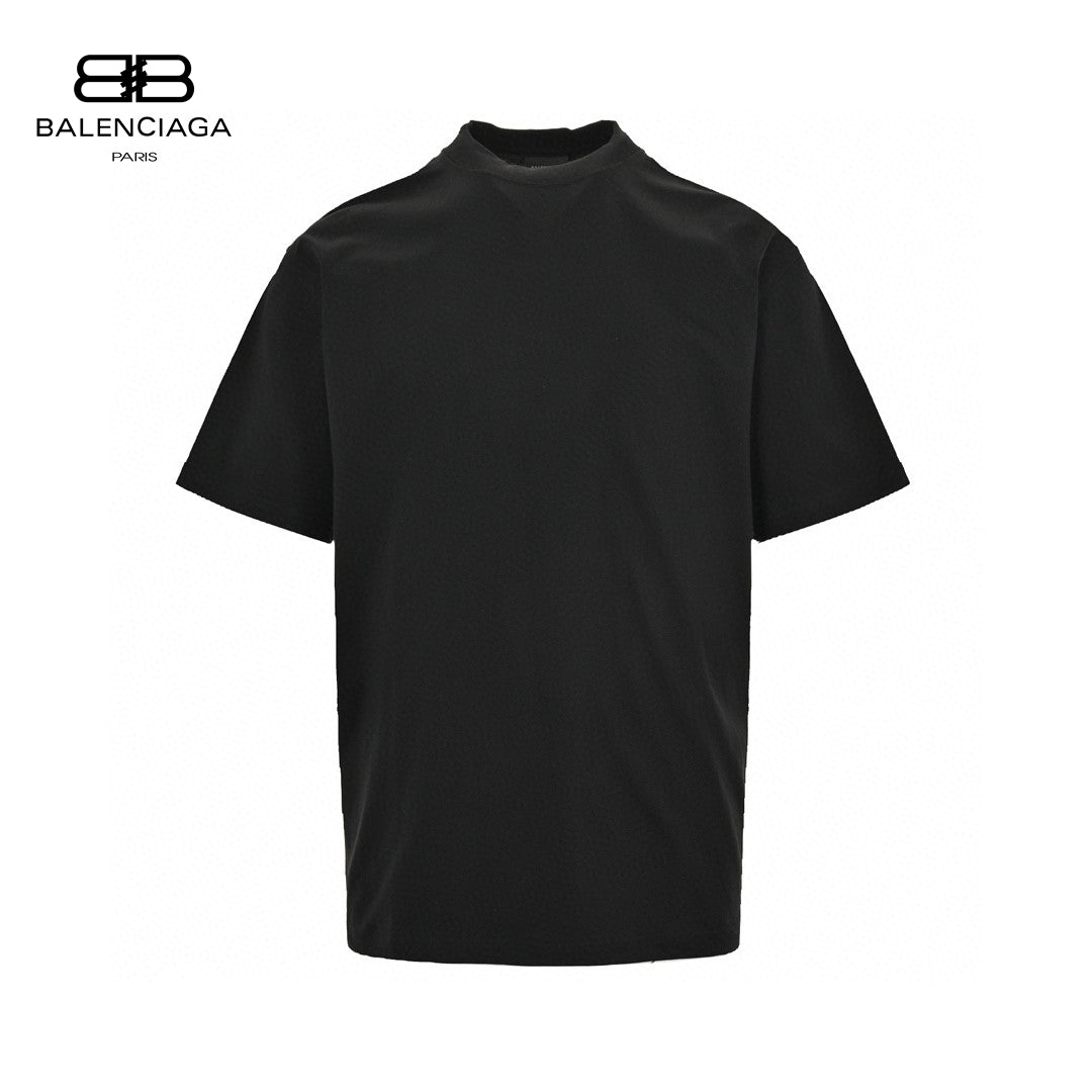 T-shirt Balenciaga à logo déformé (noir)