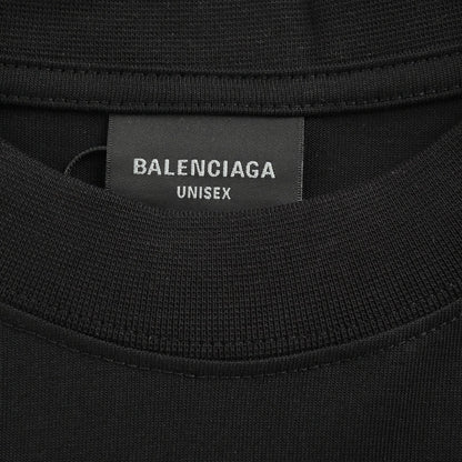 T-shirt Balenciaga à logo déformé (noir)