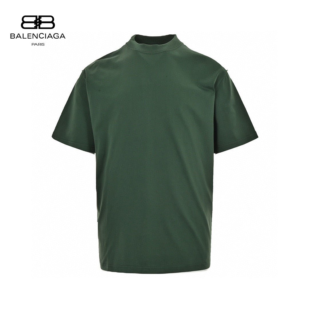 T-shirt Balenciaga à logo déformé (vert)