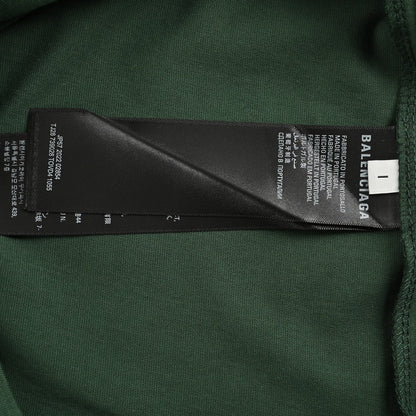 T-shirt Balenciaga à logo déformé (vert)
