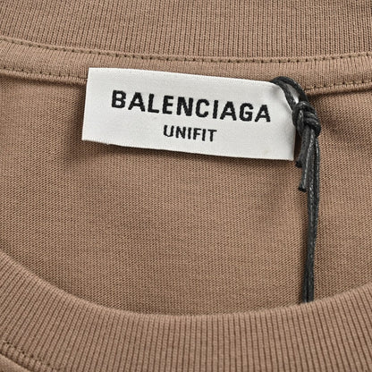 T-shirt Balenciaga à logo vieilli