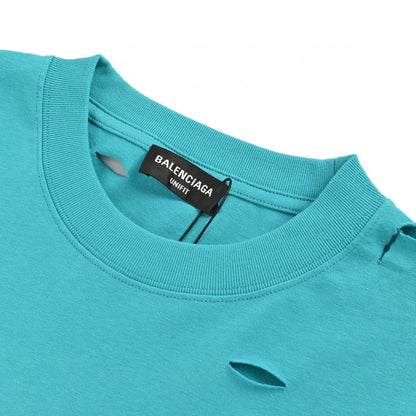 T-shirt Balenciaga à logo vieilli