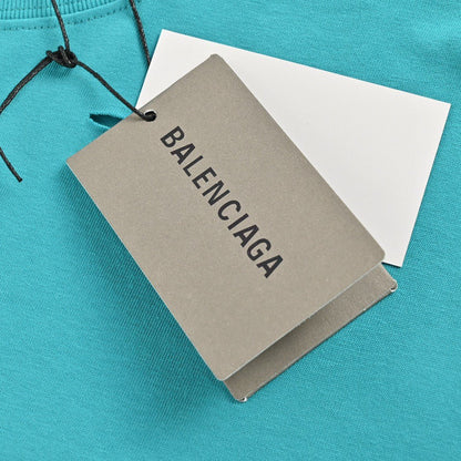 T-shirt Balenciaga à logo vieilli