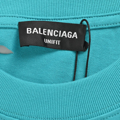 T-shirt Balenciaga à logo vieilli