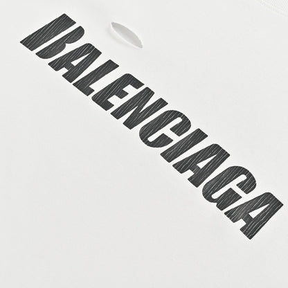 T-shirt Balenciaga à logo vieilli