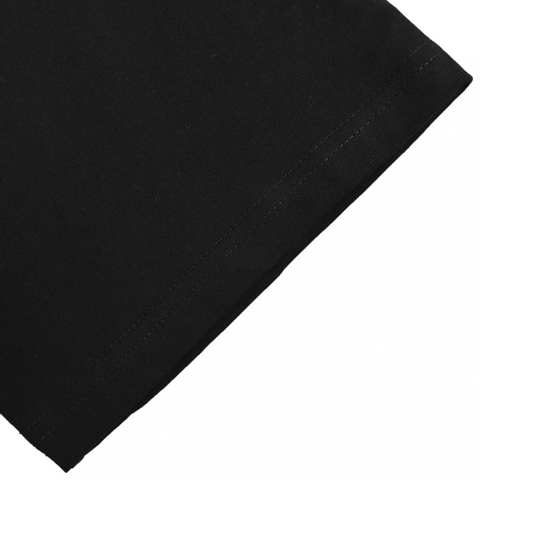 T-shirt Balenciaga à logo vieilli noir