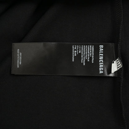 T-shirt Balenciaga à logo vieilli noir
