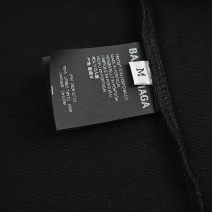 T-shirt Balenciaga à logo BB dégoulinant (noir)