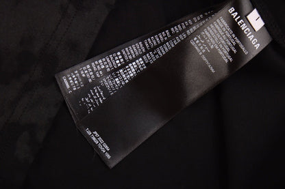 T-shirt Balenciaga à logo gothique noir