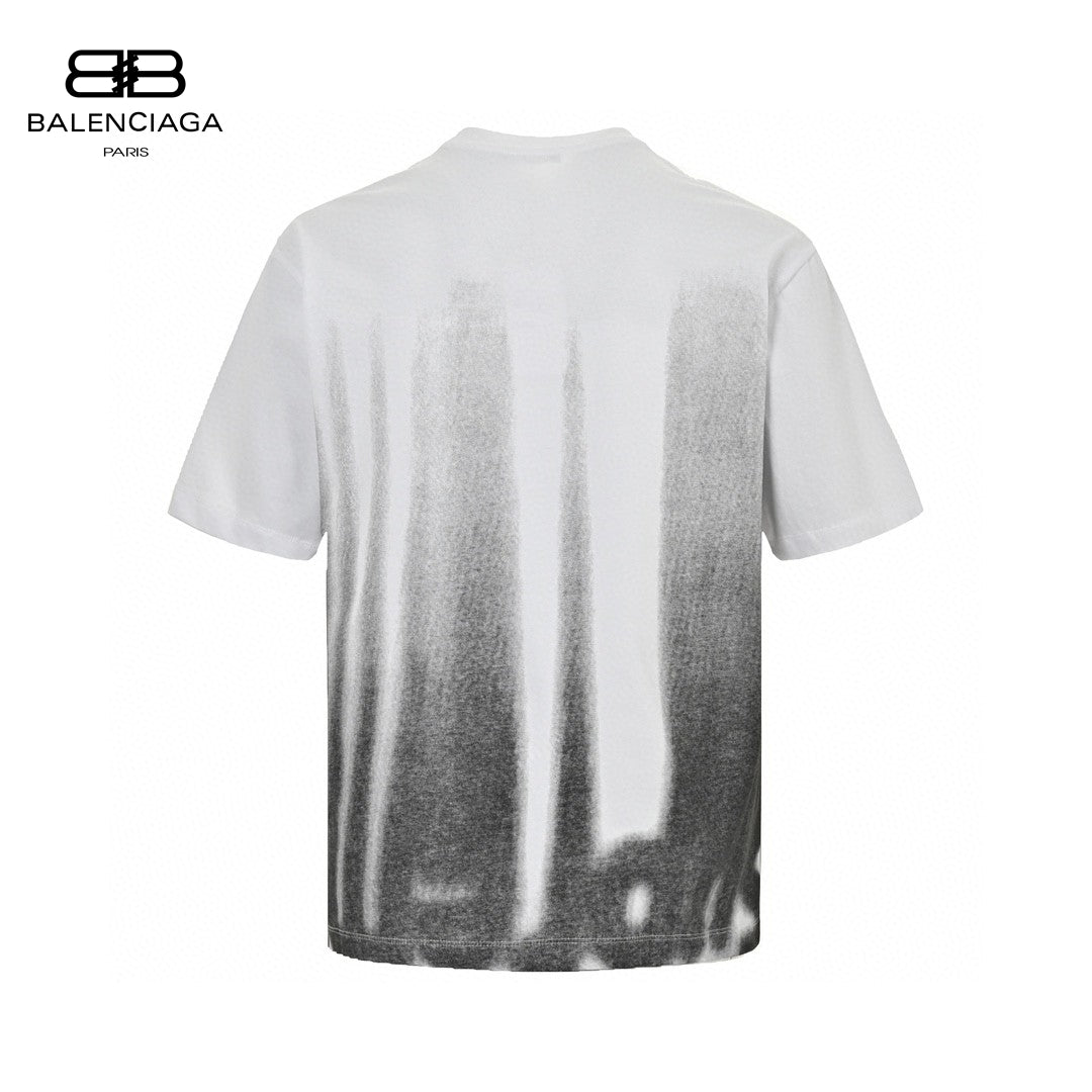 T-shirt à rayures dégradées Balenciaga