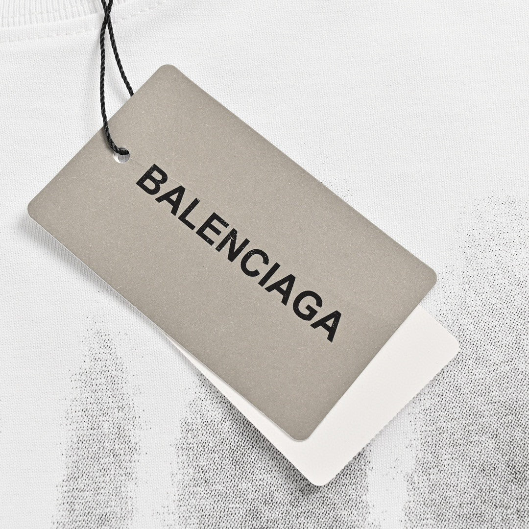 T-shirt à rayures dégradées Balenciaga