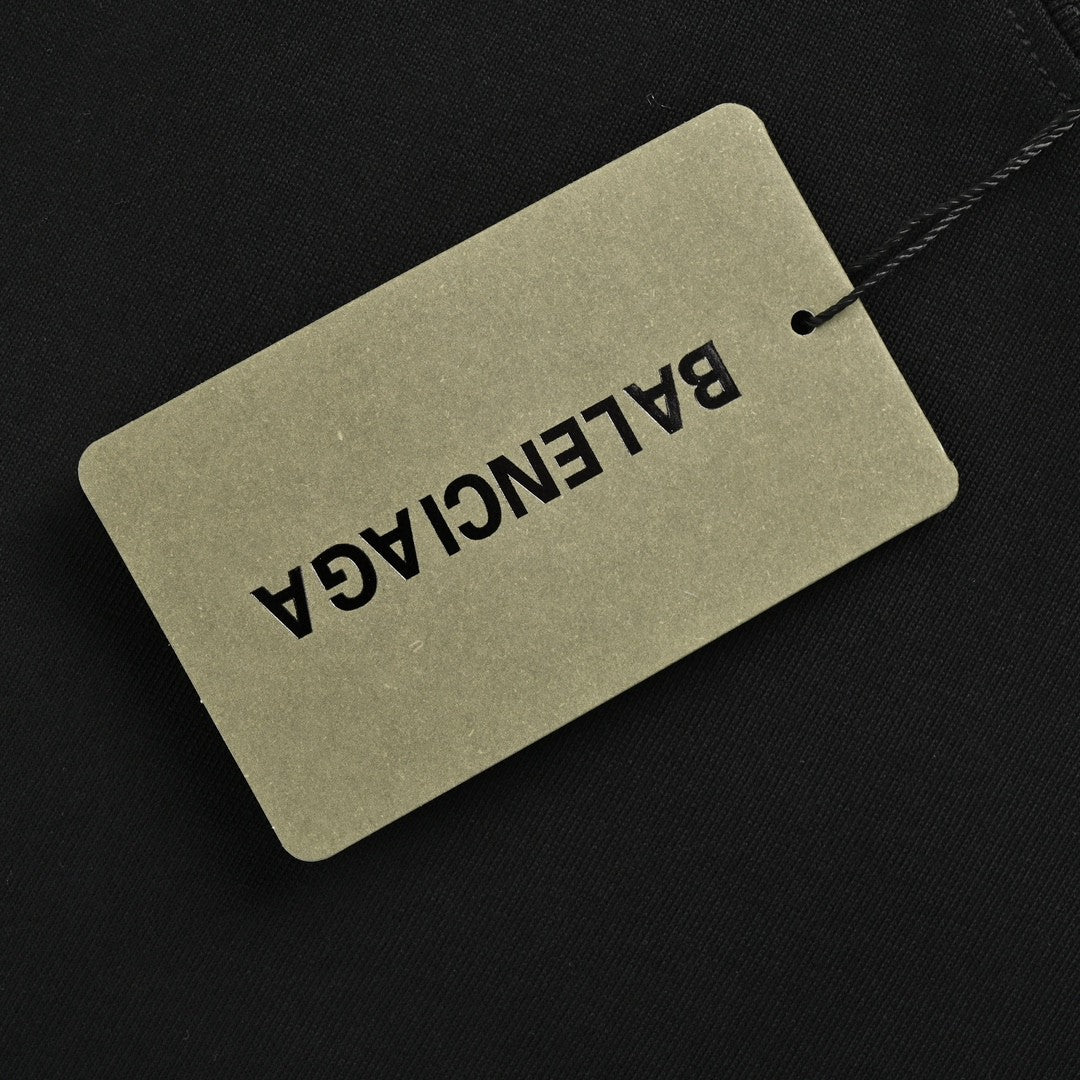 T-shirt noir Balenciaga à logo graffiti