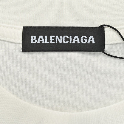 T-shirt blanc Balenciaga à logo graffiti