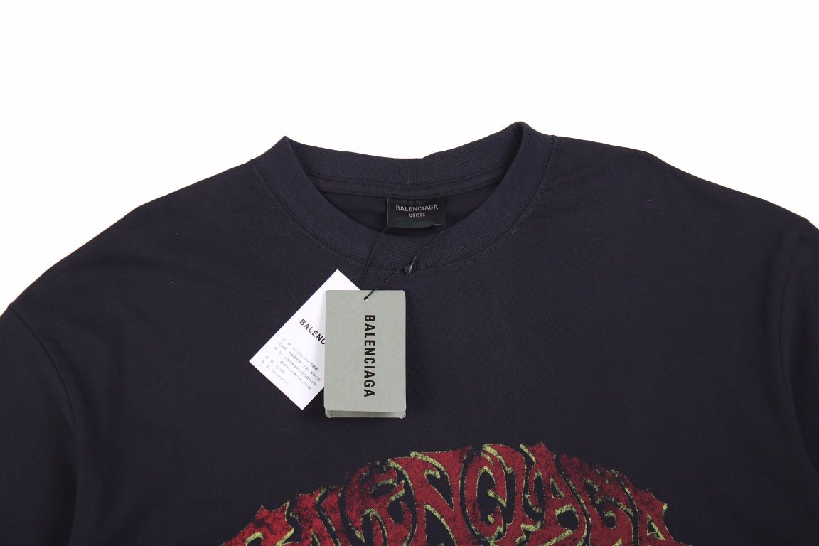 T-SHIRT BALENCIAGA GRAFFITI NOIR