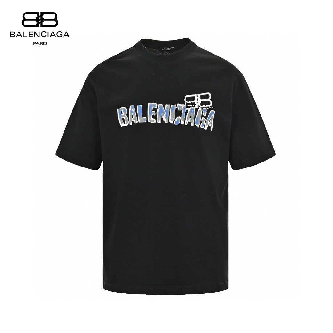 T-shirt Balenciaga à logo graphique (noir)