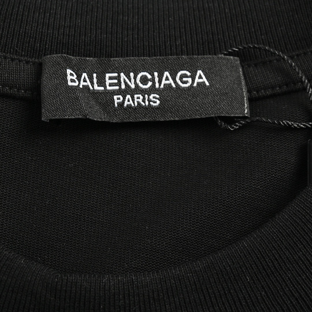 T-shirt Balenciaga à logo graphique (noir)