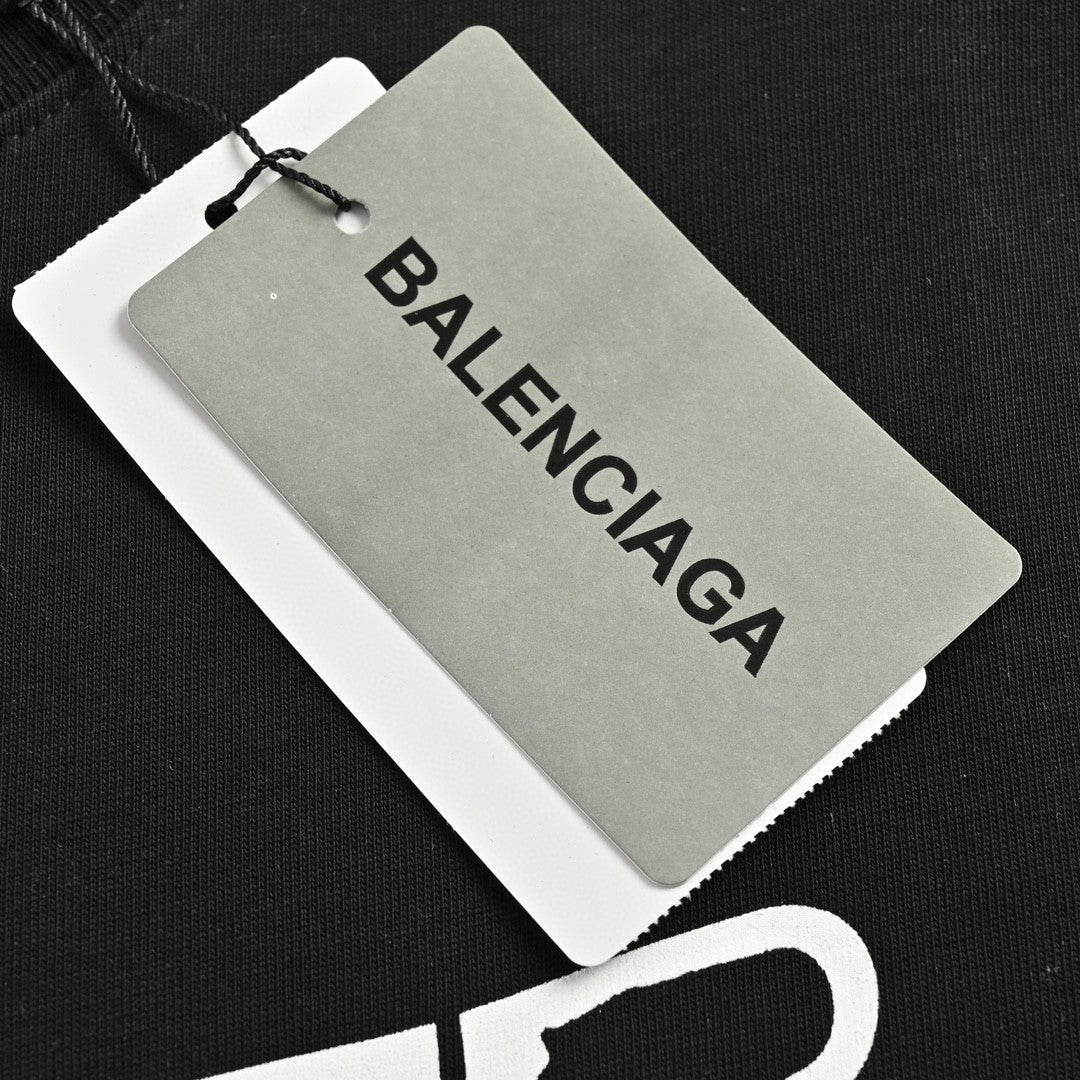 T-shirt Balenciaga à logo graphique (noir)