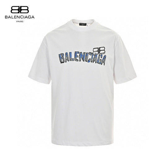 T-shirt Balenciaga à logo graphique (blanc)