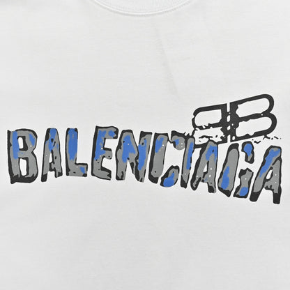 T-shirt Balenciaga à logo graphique (blanc)