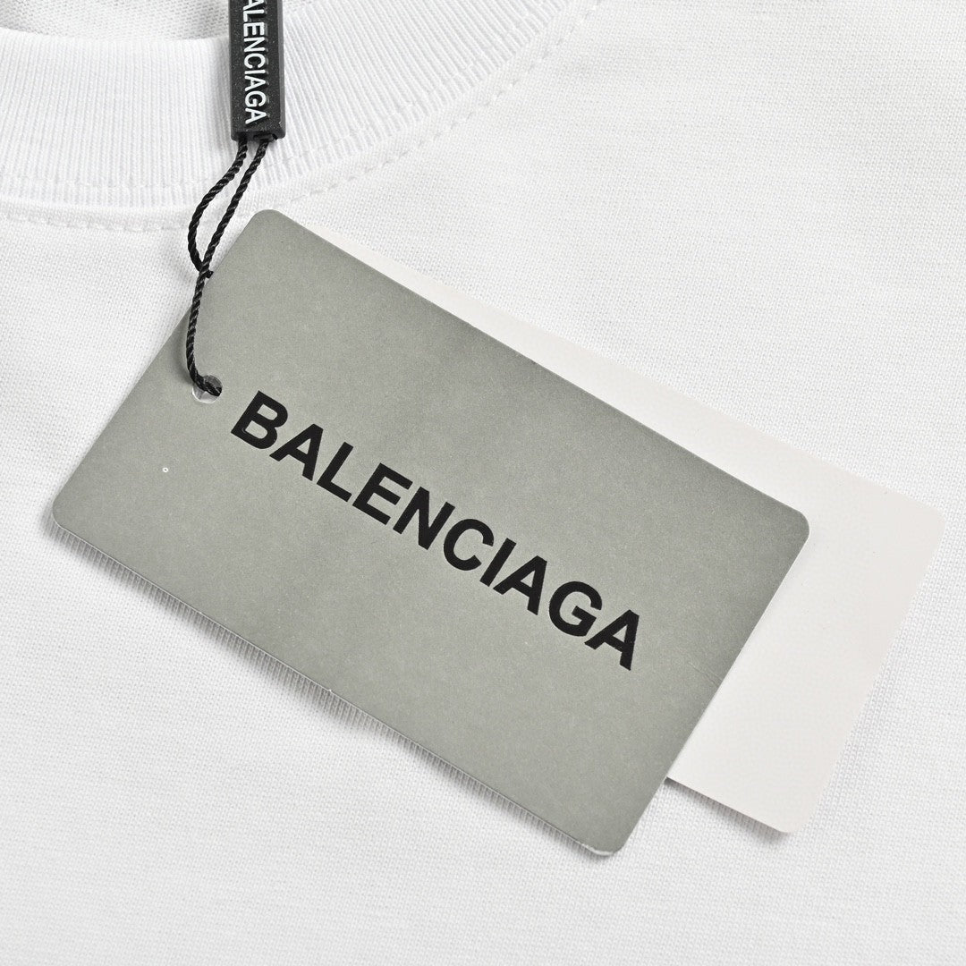 T-shirt Balenciaga à logo graphique (blanc)