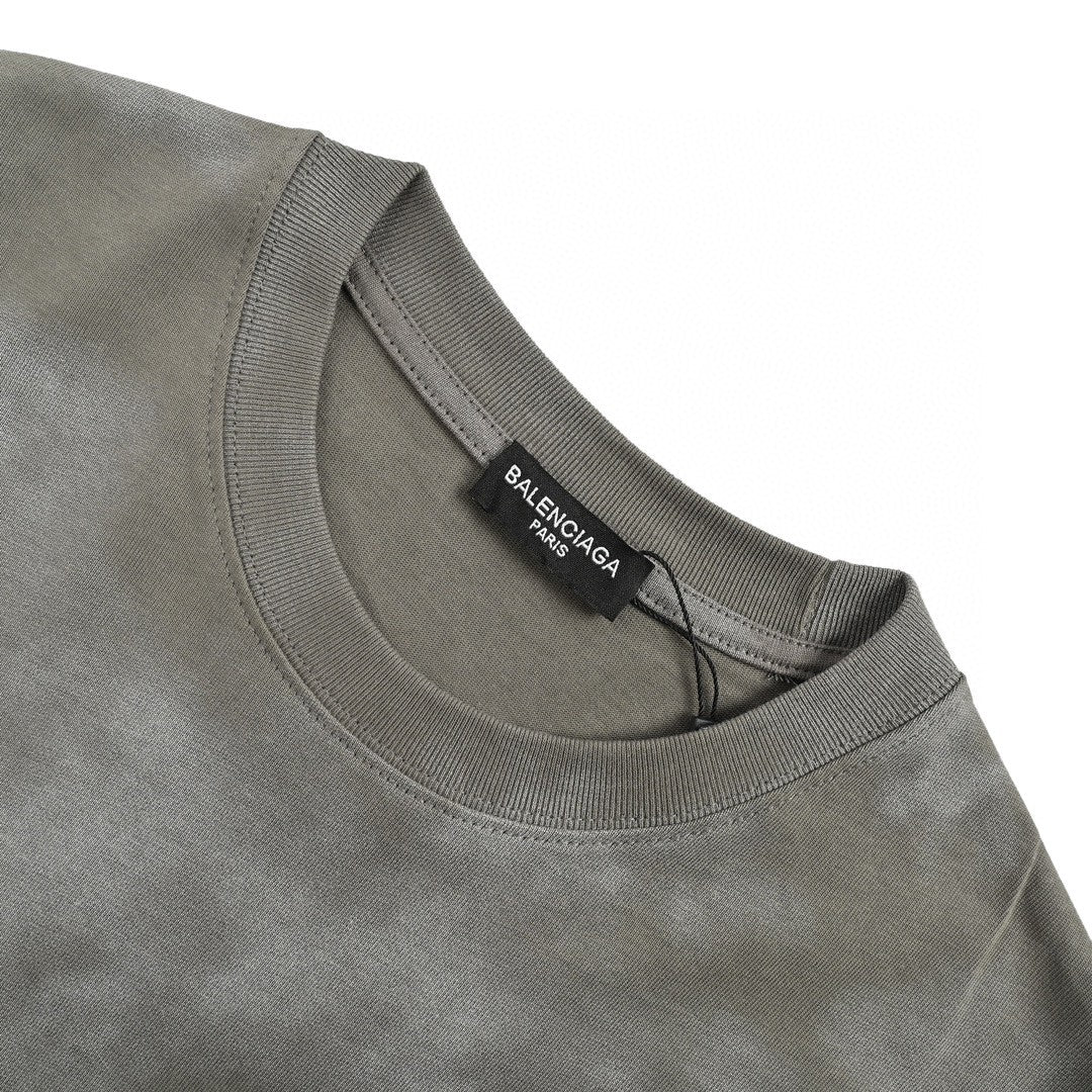T-shirt Balenciaga gris tie-dye