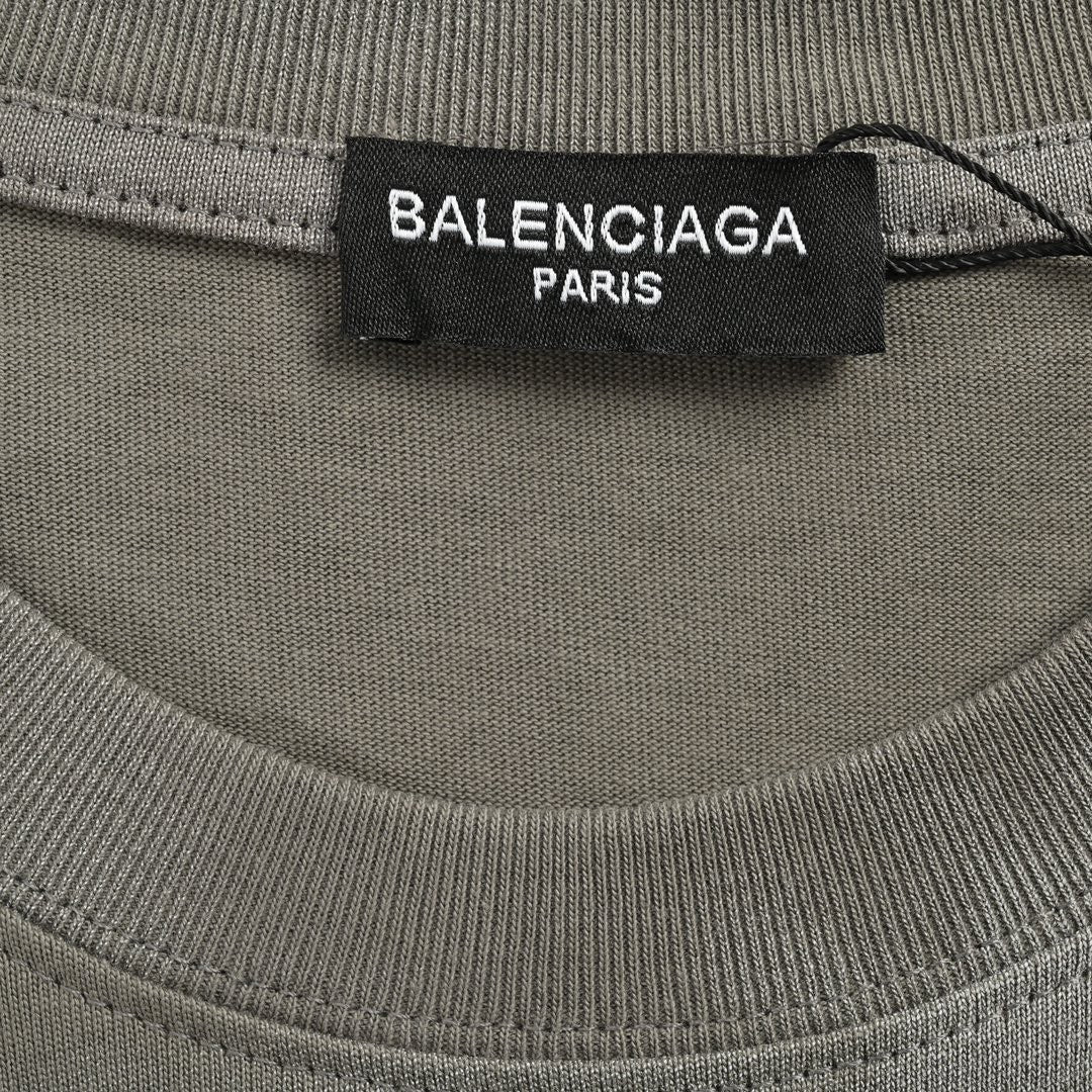 T-shirt Balenciaga gris tie-dye