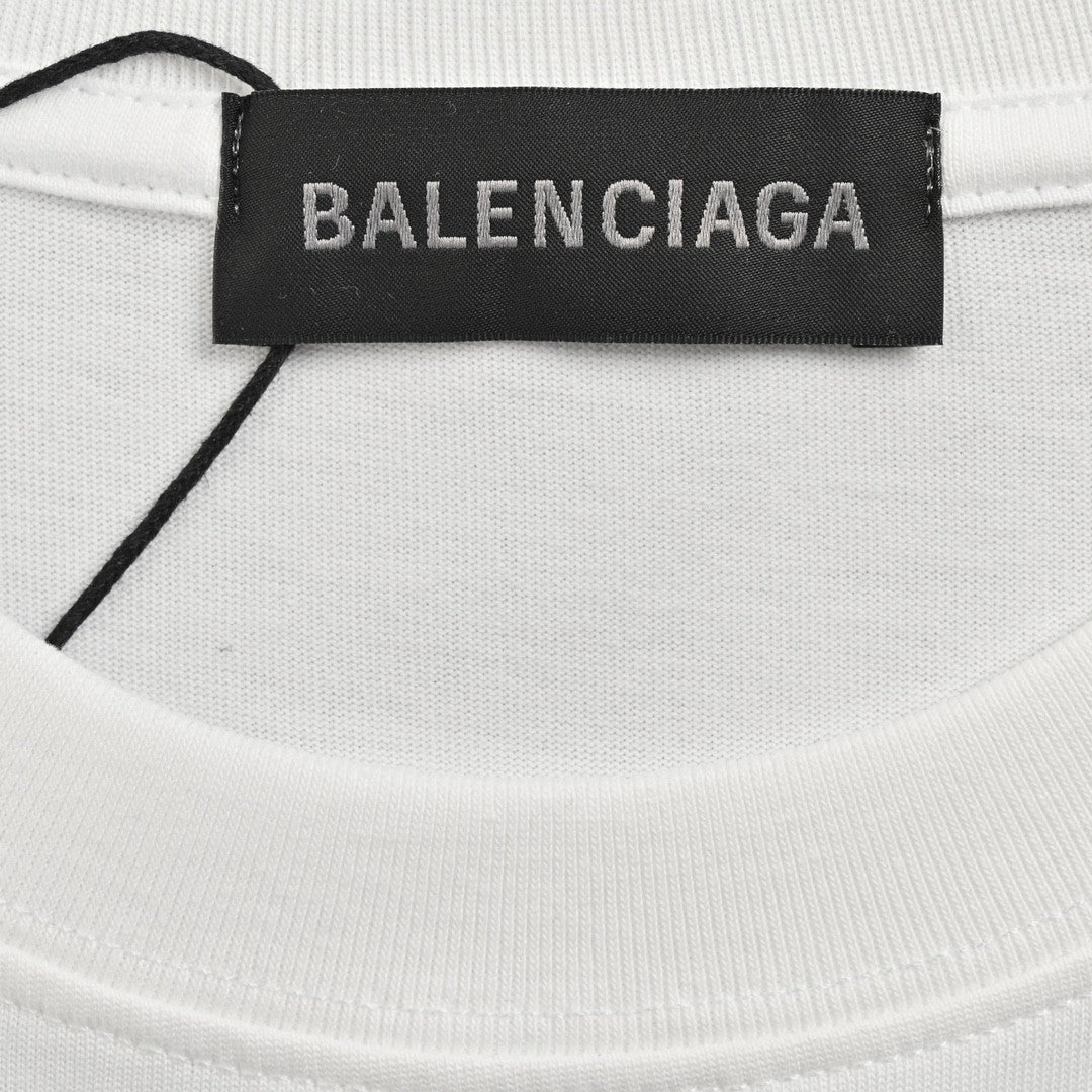 T-shirt Balenciaga multicolore à logo graphique