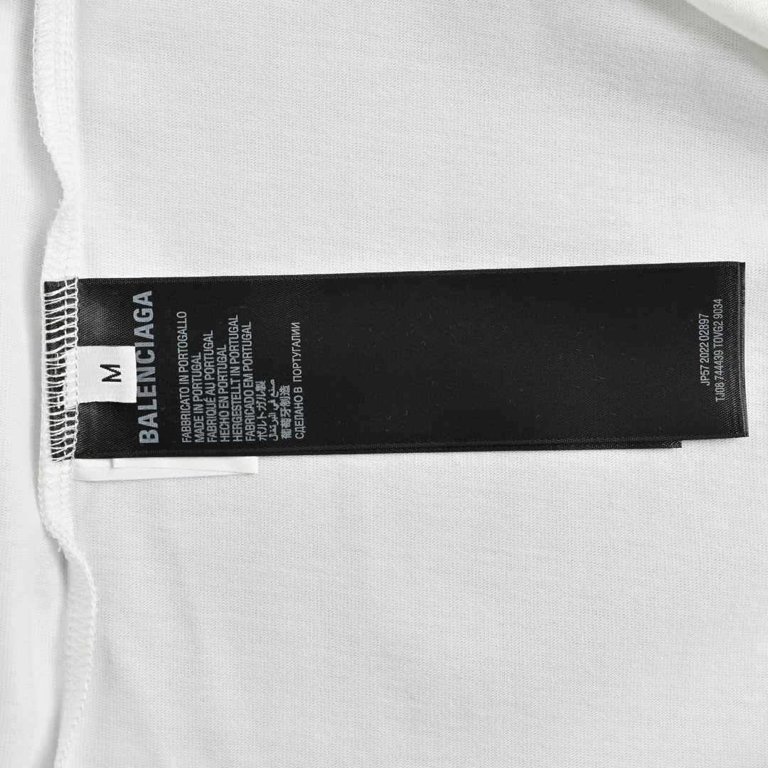 T-shirt Balenciaga multicolore à logo graphique