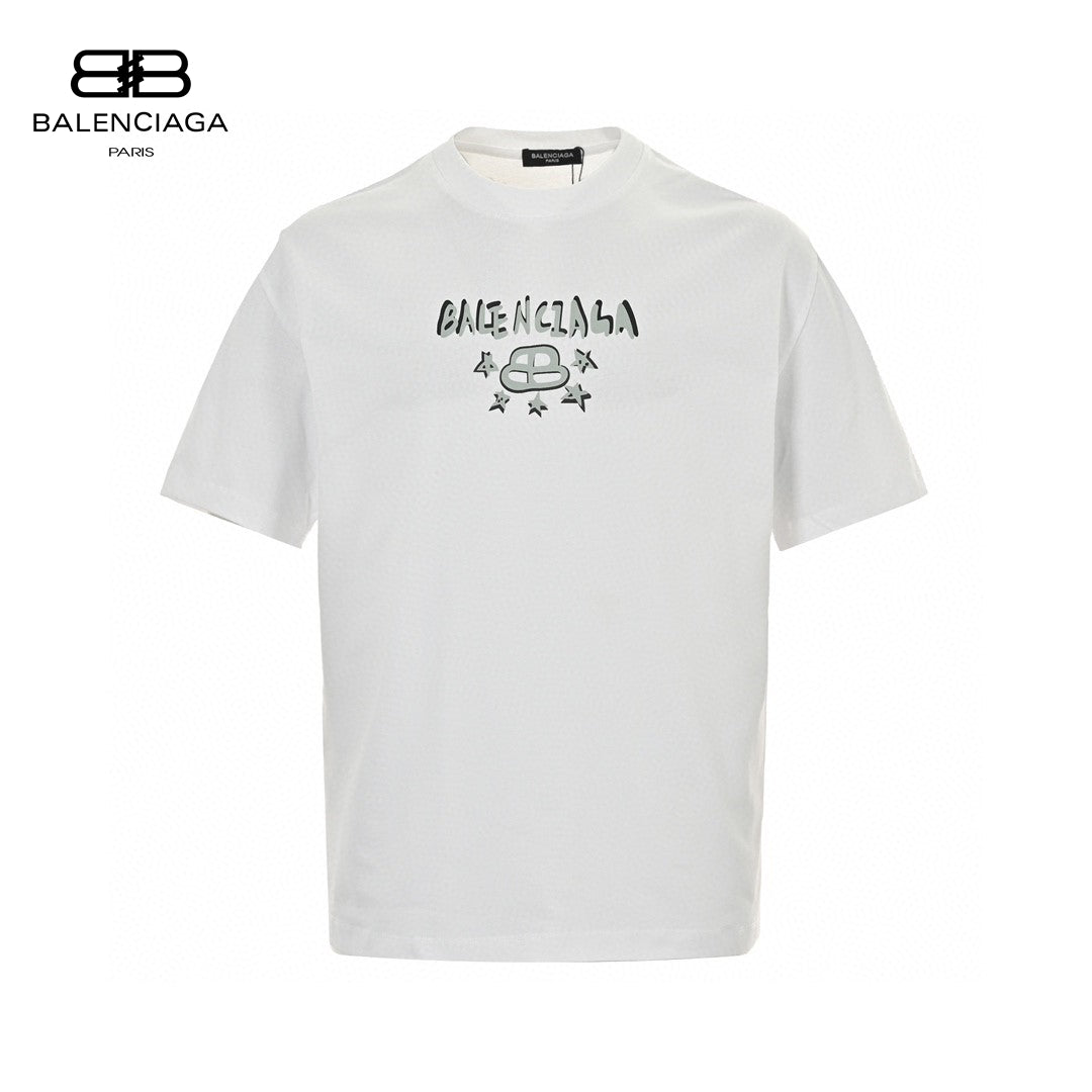 T-shirt graphique Balenciaga Paris (blanc)