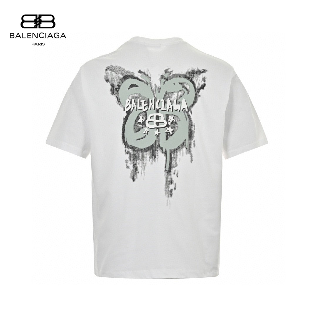 T-shirt graphique Balenciaga Paris (blanc)