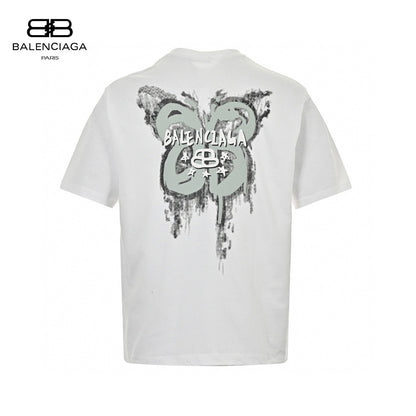 T-shirt graphique Balenciaga Paris (blanc)