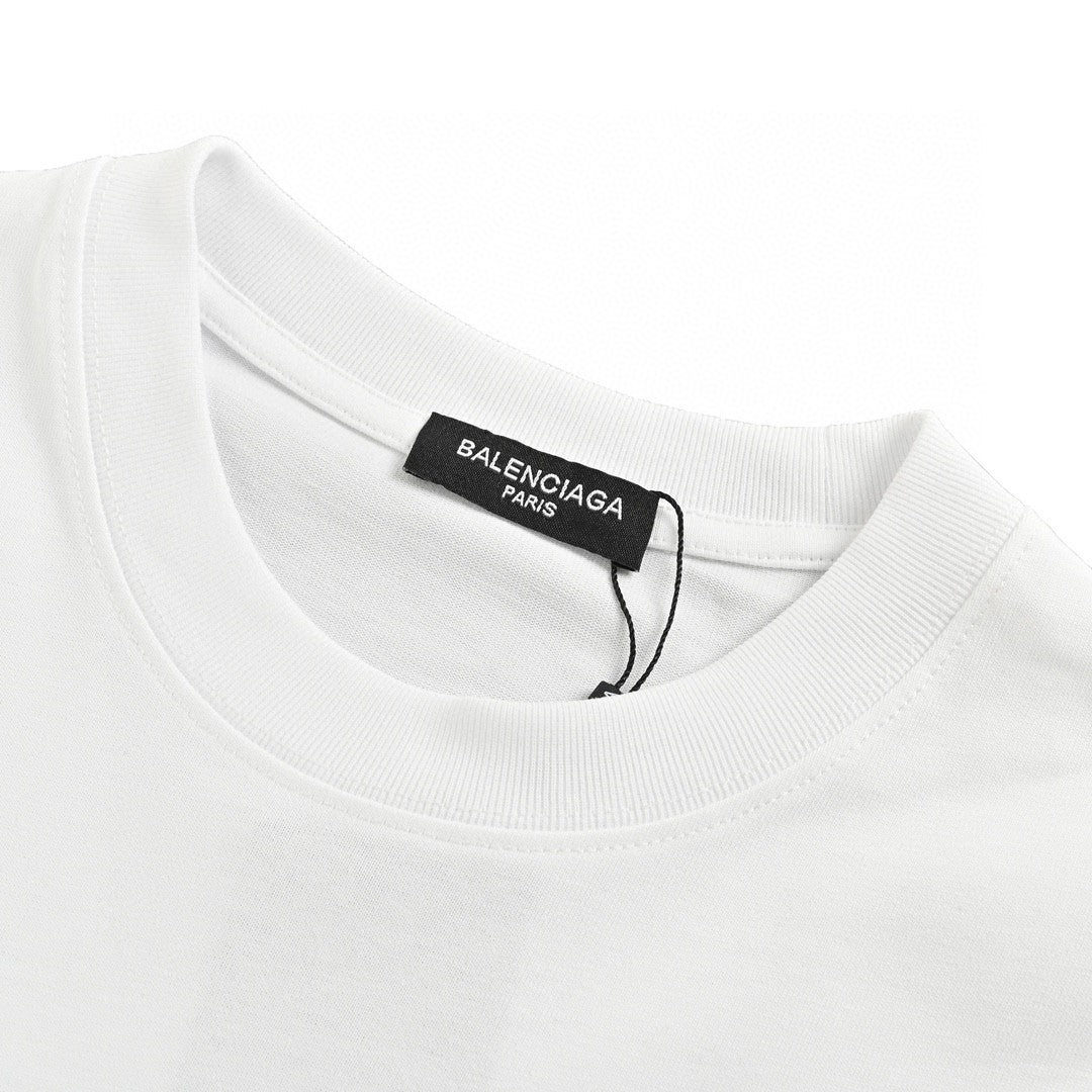 T-shirt graphique Balenciaga Paris (blanc)