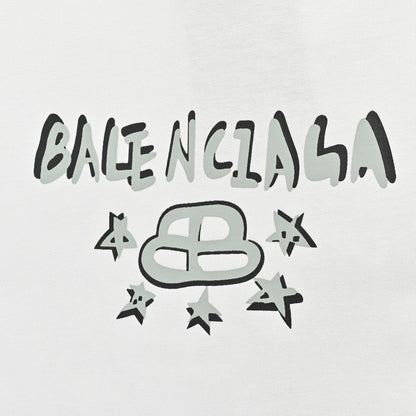 T-shirt graphique Balenciaga Paris (blanc)