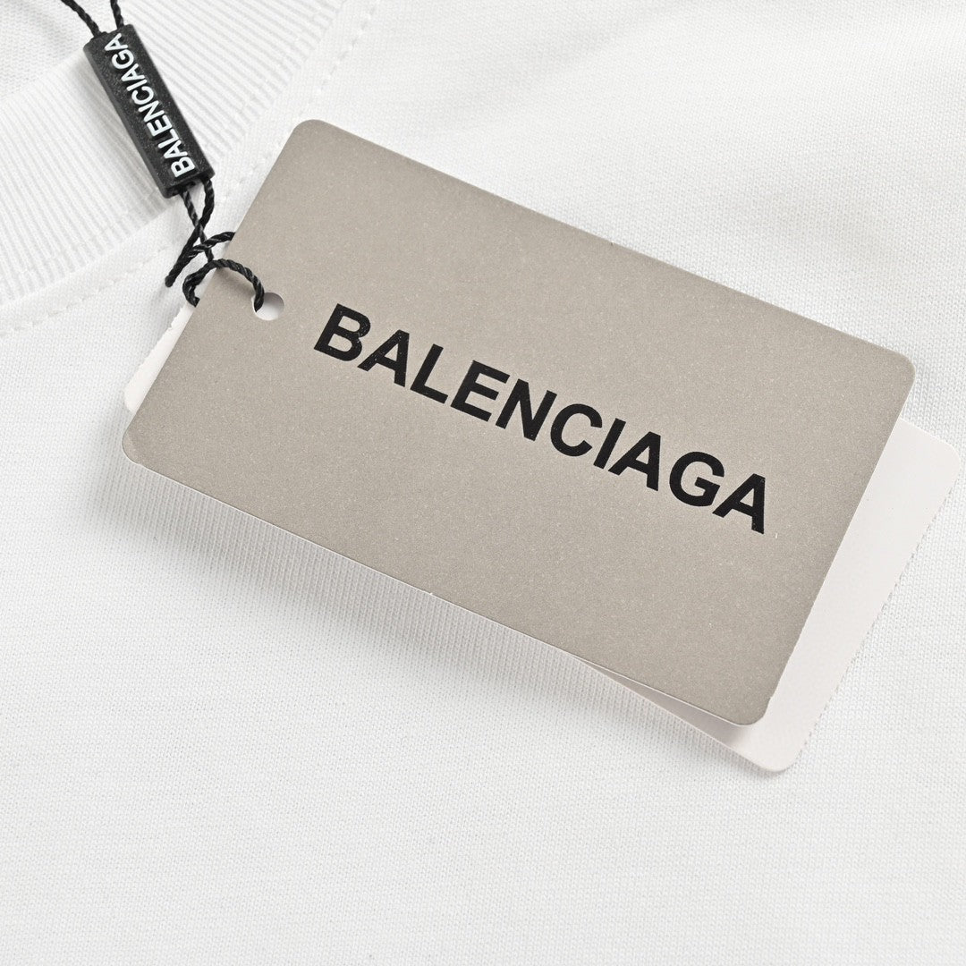 T-shirt graphique Balenciaga Paris (blanc)