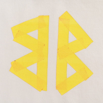 T-shirt Balenciaga à logo pastel blanc cassé