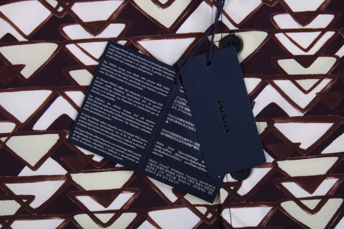 CHEMISE À MANCHES COURTES À MOTIFS BALENCIAGA