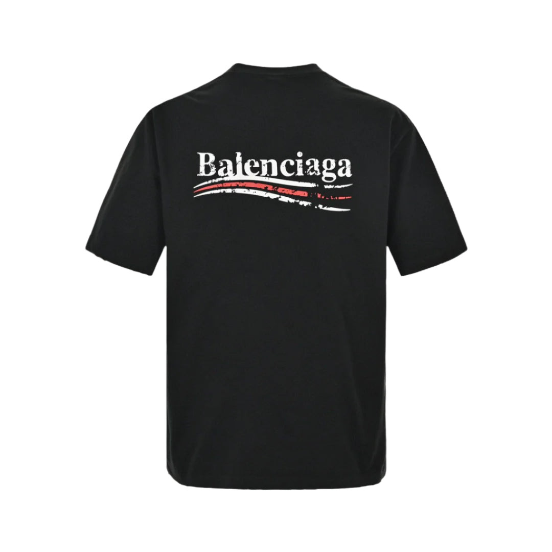 T-shirt noir de campagne politique Balenciaga