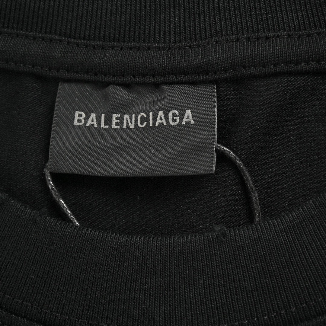 T-shirt noir de campagne politique Balenciaga