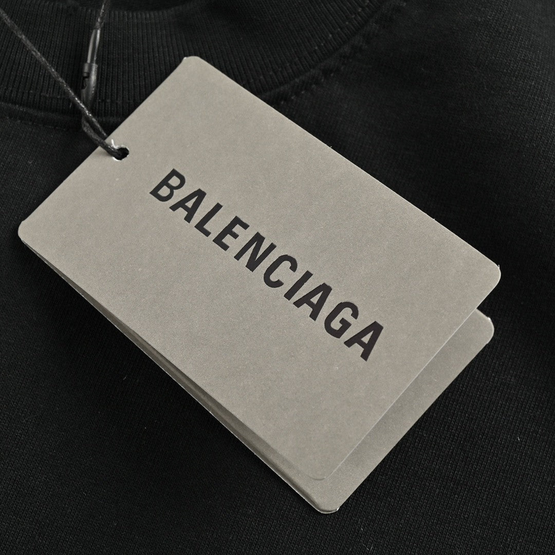 T-shirt noir de campagne politique Balenciaga