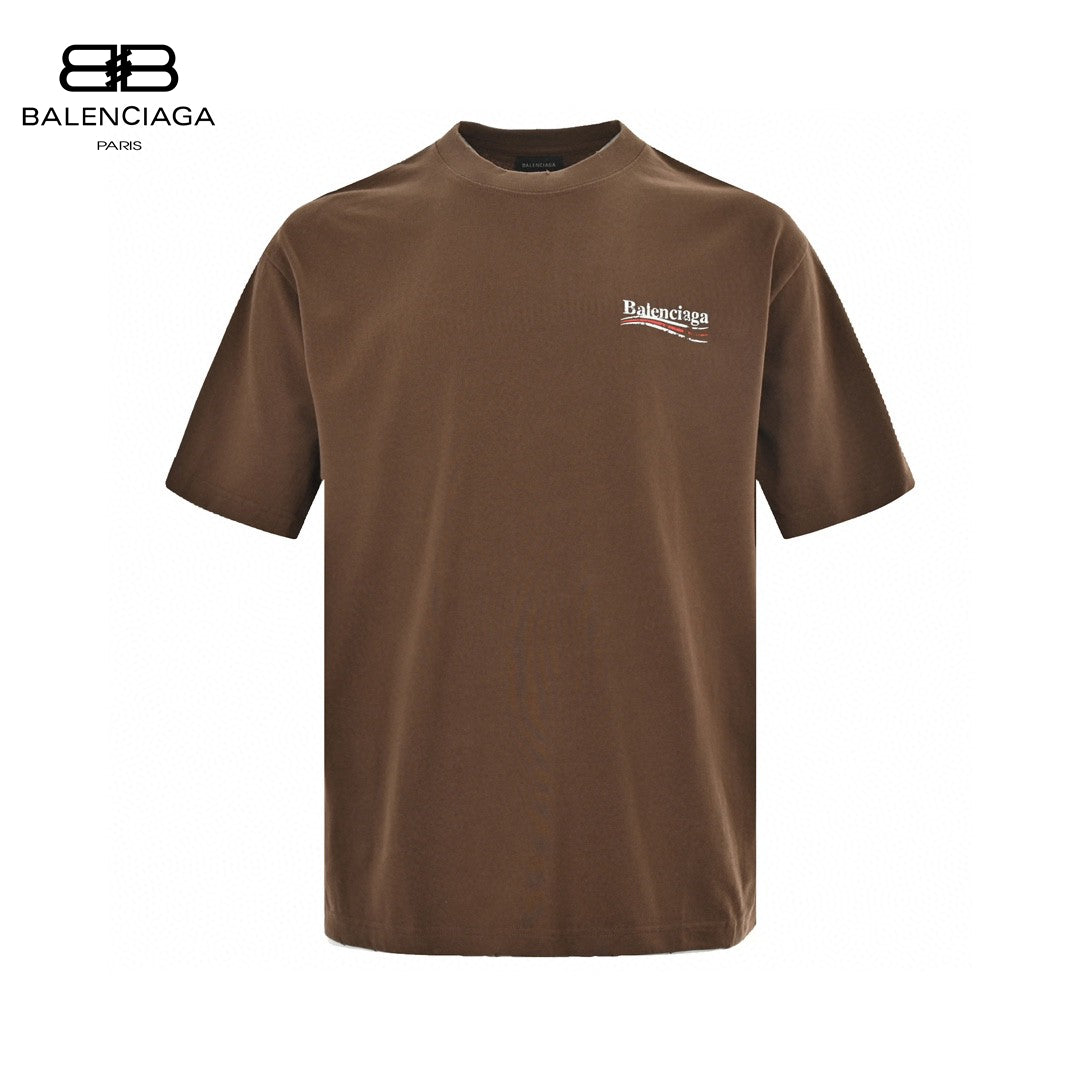 T-shirt Balenciaga pour campagne politique (marron)