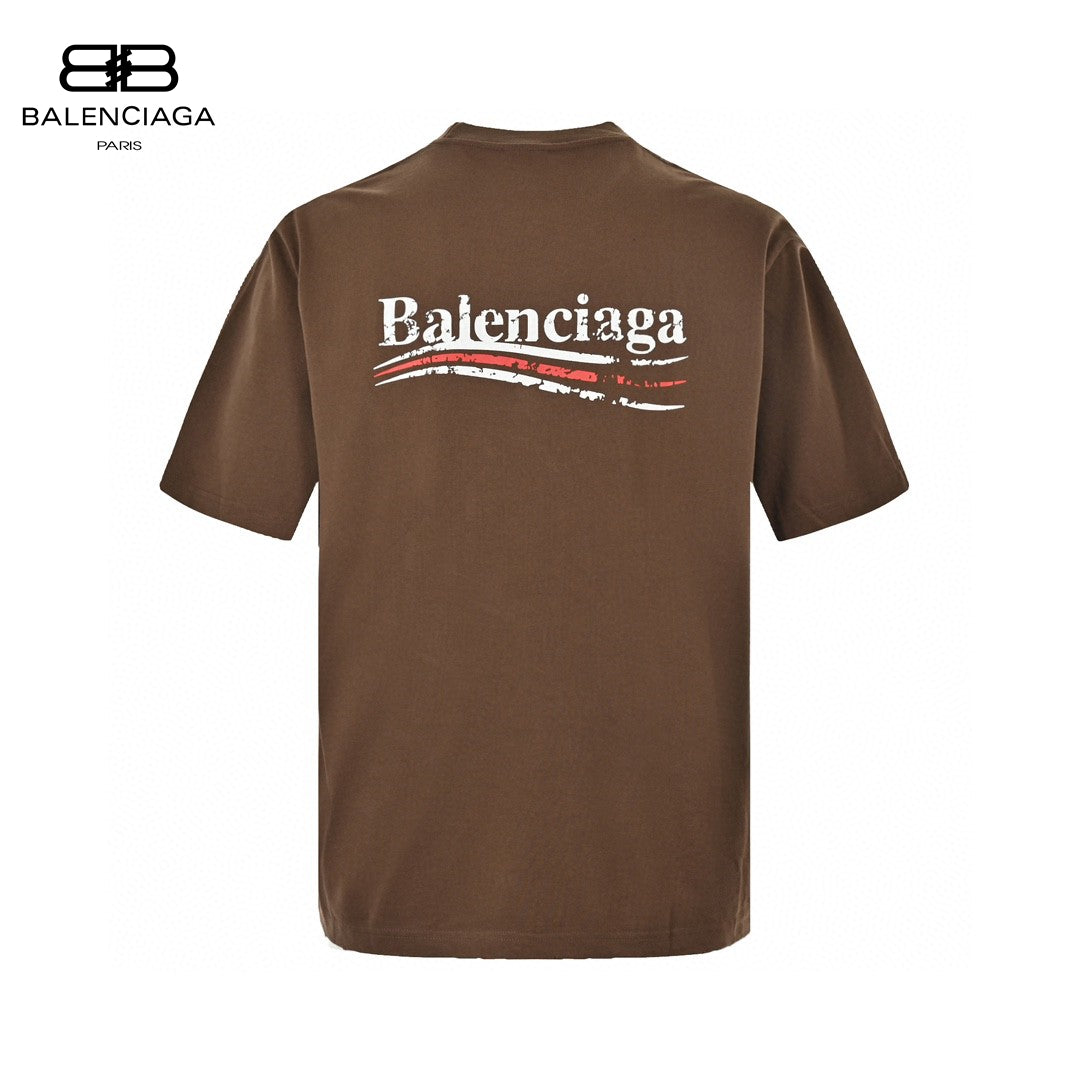 T-shirt Balenciaga pour campagne politique (marron)